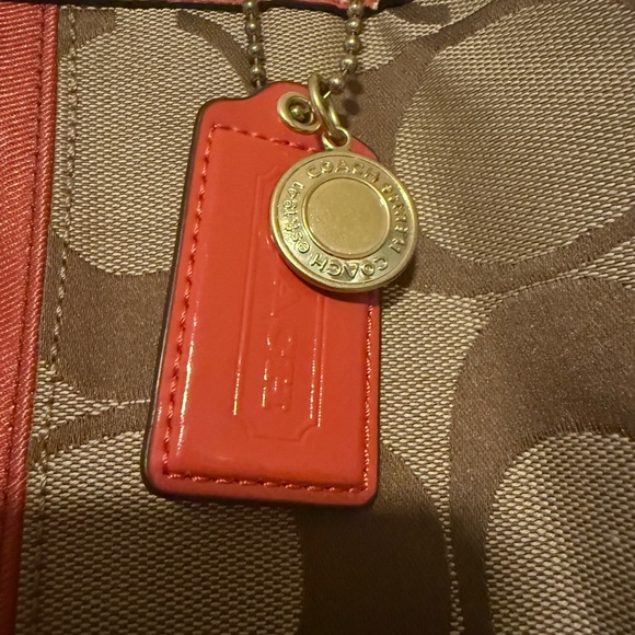 COACH SIGNATURE CANVAS TOTE BAG, #F19190 - Picture 5 of 15